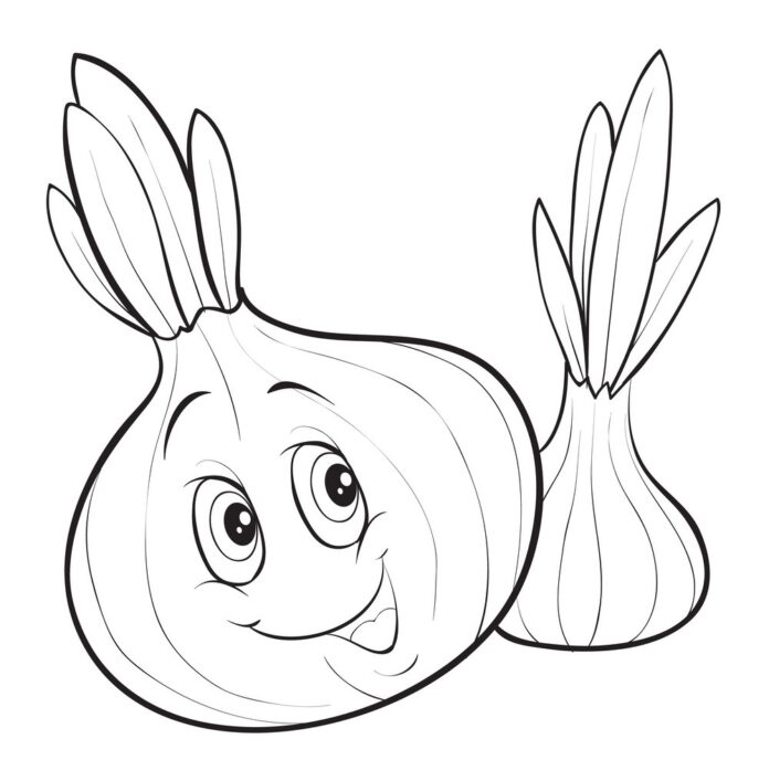 wesoła cebula obrazek do drukowania