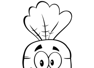 wesoła marchewka obrazek do drukowania