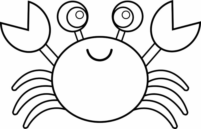 krab kolorowanka do drukowania