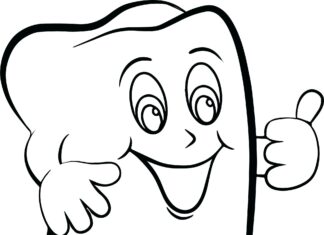 Wesoły ząbek wesoły ząbek kolorowanka do drukowania