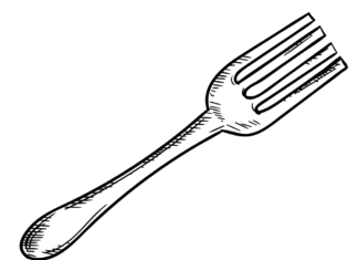 Widelec widelec kolorowanka do drukowania