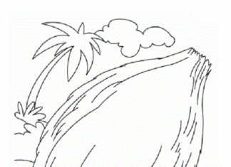 Wielki kokos obrazek do drukowania