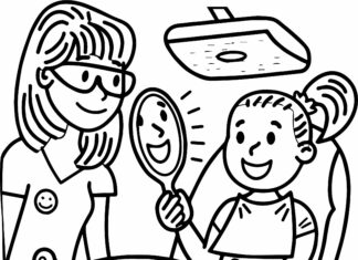 Wizyta u dentysty wizyta u denstysty kolorowanka do drukowania