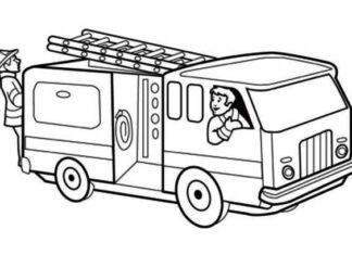 wóz strażacki dla dzieci kolorowanka do drukowania