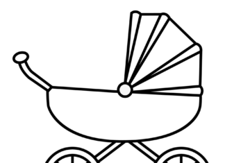 wózek dla dzieci kolorowanka do drukowania