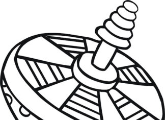 zabawka bąk kolorowanka do drukowania