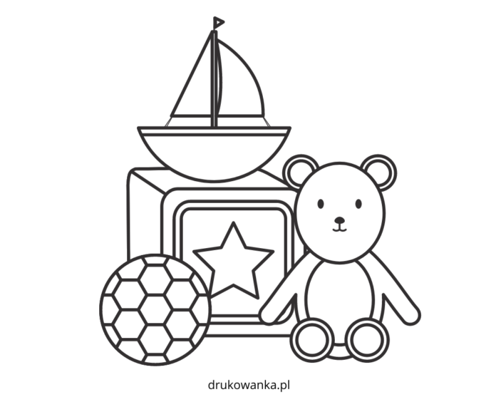 zabawki dla dzieci kolorowanka do drukowania
