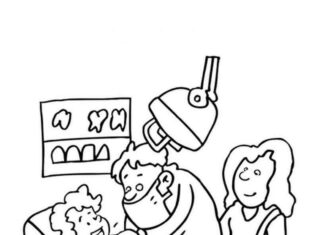 Zabieg dentystyczny zabieg denstystyczny kolorowanka do drukowania