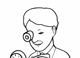 zegarmistrz kolorowanka do drukowania