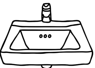 zlew kuchenny kolorowanka do drukowania