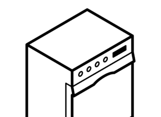 Zmywarka do naczyń zmywarka do naczyń kolorowanka do druku