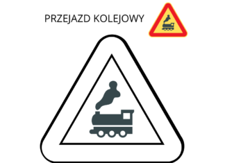 Znak przejazd kolejowy znak przejazd kolejowy kolorowanka do drukowania