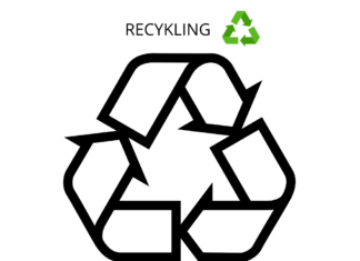 Znak recykling znak recykling kolorowanka do drukowania