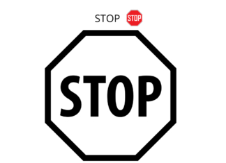 Znak stopu znak stopu kolorowanka do drukowania