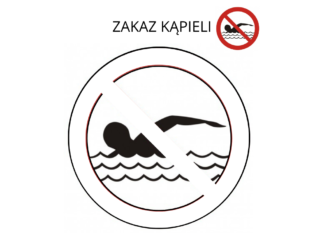 Znak zakaz kąpieli znak zakaz kąpieli kolorowanka do drukowania