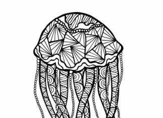 zwierzęta morskie ośmiornica zentangle kolorowanka do drukowania