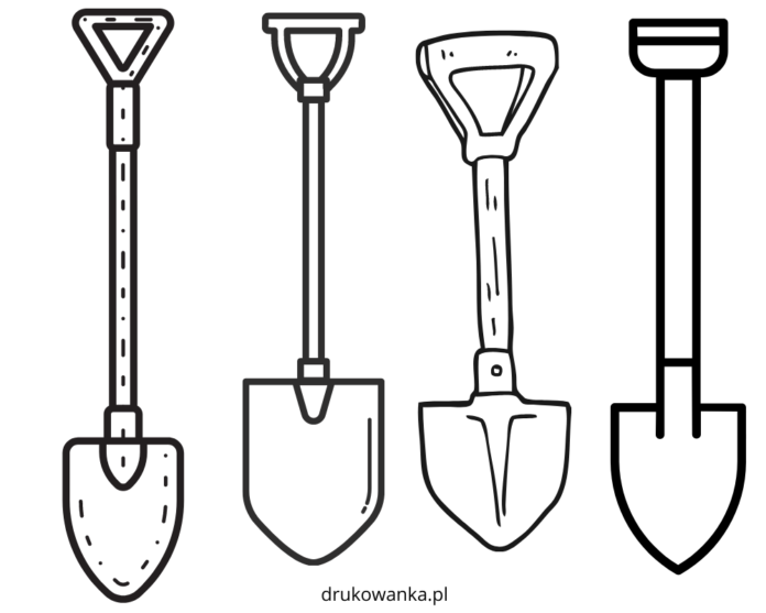 Łopaty obrazek do drukowania