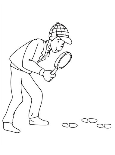 śledczy kolorowanka do drukowania