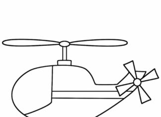 śmigłowiec dla dzieci kolorowanka do drukowania