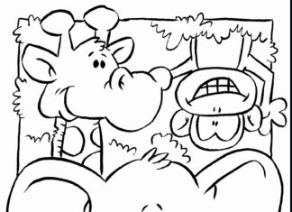 Afrykańskie zwierzątka Afrykańskie zwierzątka kolorowanka do drukowania