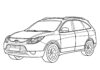 Hyundai Veracruz suv kolorowanka do drukowania