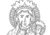 matka boska obraz kolorowanka do drukowania