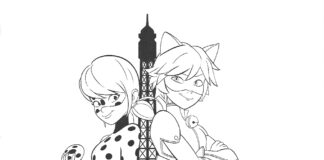 Chłopak i dziewczyna kot chłopak i dziewczyna kot kolorowanka do drukowania