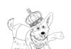 Corgi pies królowej corgi pies królowej kolorowanka do drukowania