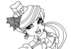 draculaura z monster high kolorowanka do drukowania