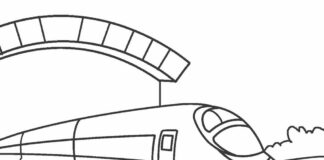 Długi wakacyjny pociąg długi wakacyjny pociąg kolorowanka do drukowania