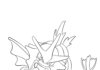 gyarados pokemon kolorowanka do drukowania