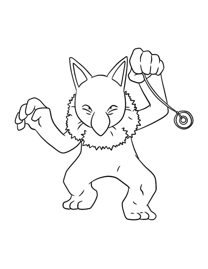 hypno pokemon kolorowanka do drukowania