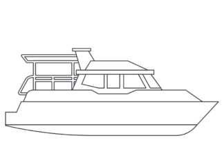 jacht turystyczny kolorowanka do drukowania