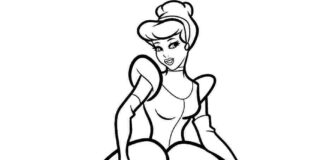 Kopciuszek w sukience kopciuszek w sukience kolorowanka do drukowania