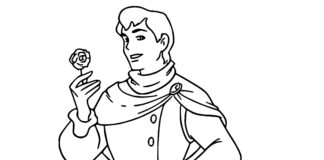 Książe Kopciuszka książe kopciuszka kolorowanka do drukowania