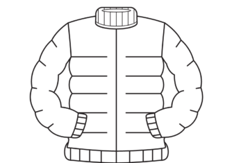 kurtka męska zimowa kolorowanka do drukowania