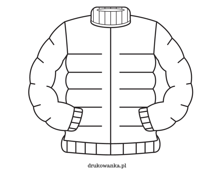 kurtka męska zimowa kolorowanka do drukowania