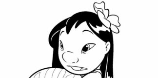 Lilo złowiła rybę lilo złowiła rybę kolorowanka do drukowania