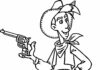 Lucky Luke z pistoletem lucky luke z pistoletem kolorowanka do drukowania