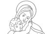 Maryja z dzieciątkiem maryja z dzieciątkiem kolorowanka do drukowania