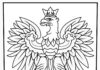 orzeł herb polski kolorowanka do drukowania