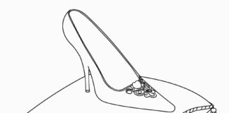 Pantofelek Kopciuszka pantofelek kopciuszka kolorowanka do drukowania