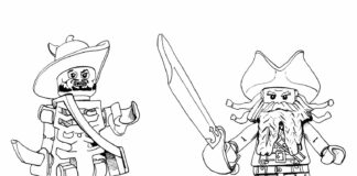 Piraci z Karaibów klocki lego piraci z karaibów klocki lego kolorowanka do drukowania