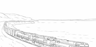 Pociąg intercity pociąg intercity kolorowanka do drukowania