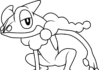 pokemon froakie kolorowanka do drukowania