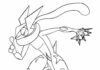 pokemon greninja kolorowanka do drukowania