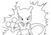 pokemon mewtwo kolorowanka do drukowania