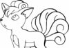 pokemon vulpix kolorowanka do drukowania