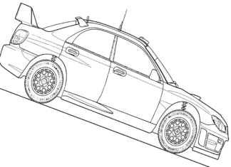 subaru na wyścigi kolorowanka do drukowania