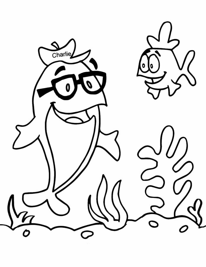 tuńczyk dla dzieci kolorowanka do drukowania